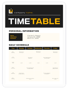 AI Timetable Generator